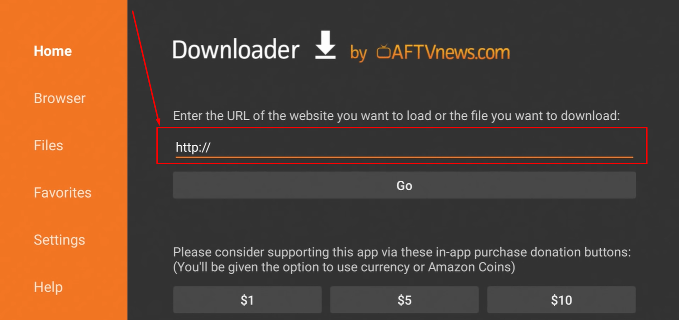 Downloader on firestick