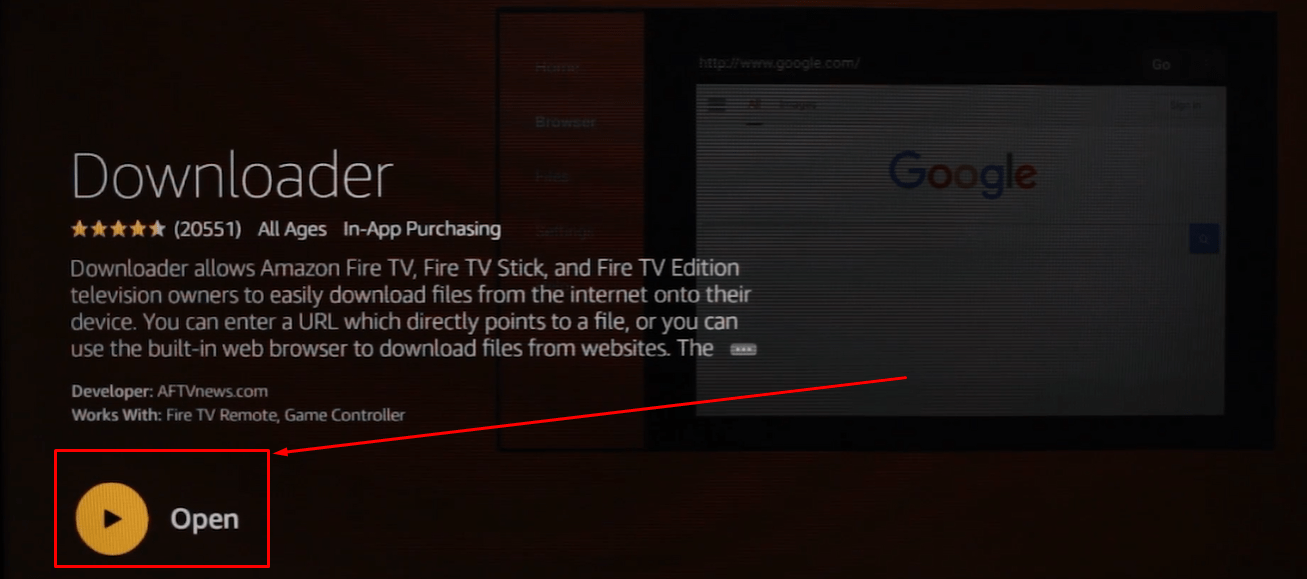 Downloader on firestick