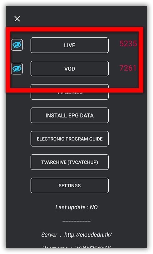 GSE via Xtream-Codes API